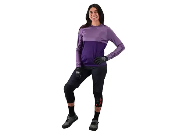 Troy Lee Designs Lilium women's jersey long sleeve Block orchid/purple