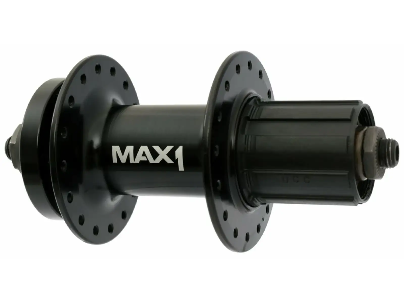 MAX1 Sport rear hub 5x135 mm black 32 holes HG9 freehub