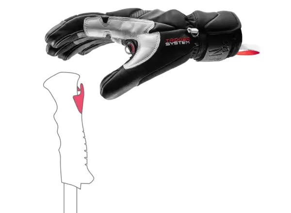 Leki Griffin Base 3D alpine gloves Black