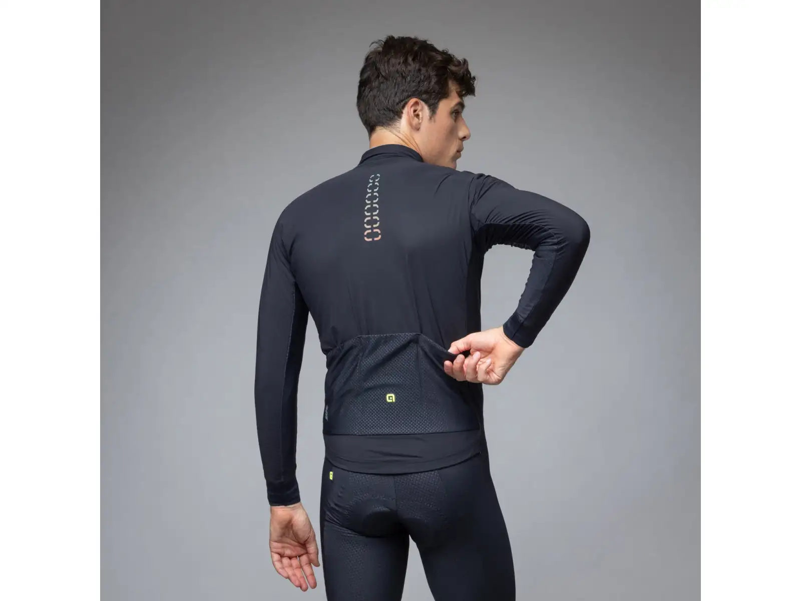 Alé R-EV1 Thermo Shield men's winter cycling jacket Black