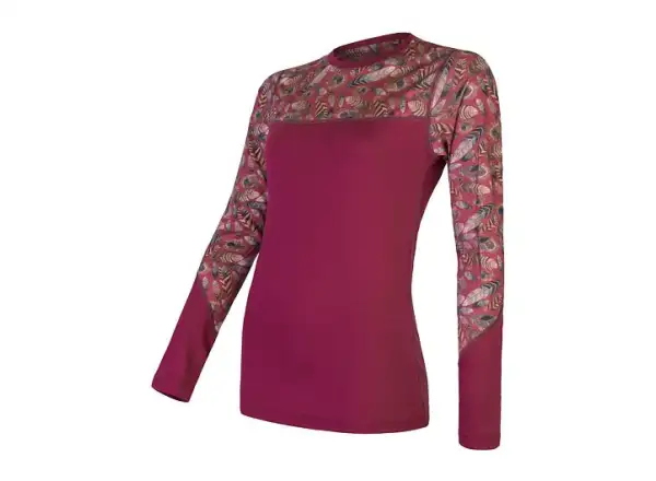 Sensor Merino Impress women's long sleeve shirt Lilla/Feather