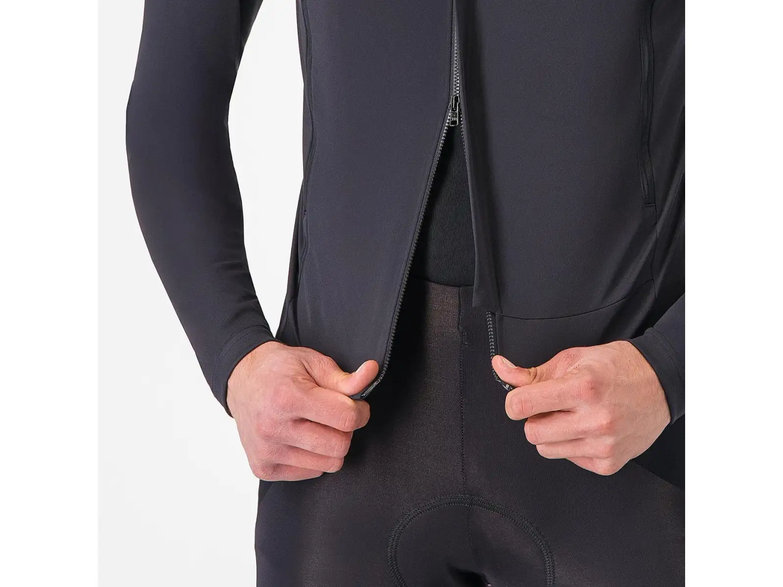 Castelli Perfetto RoS 3 Jacket men's jacket Light Black/Silver Reflex