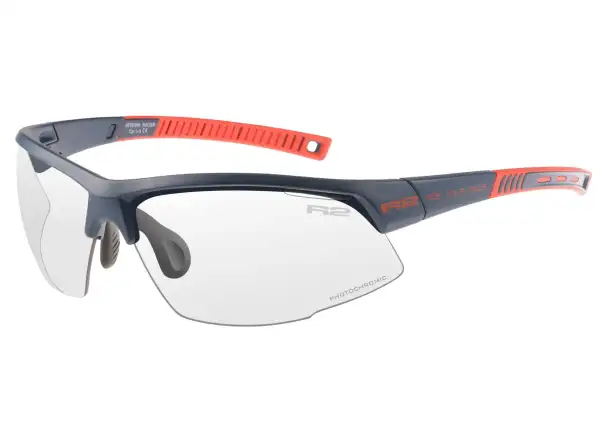 R2 Racer cycling glasses black/grey photochromic lenses
