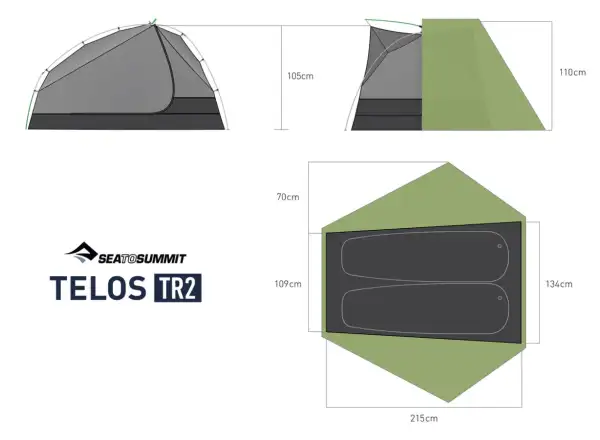 Sea to Summit Telos TR2 freestanding tent