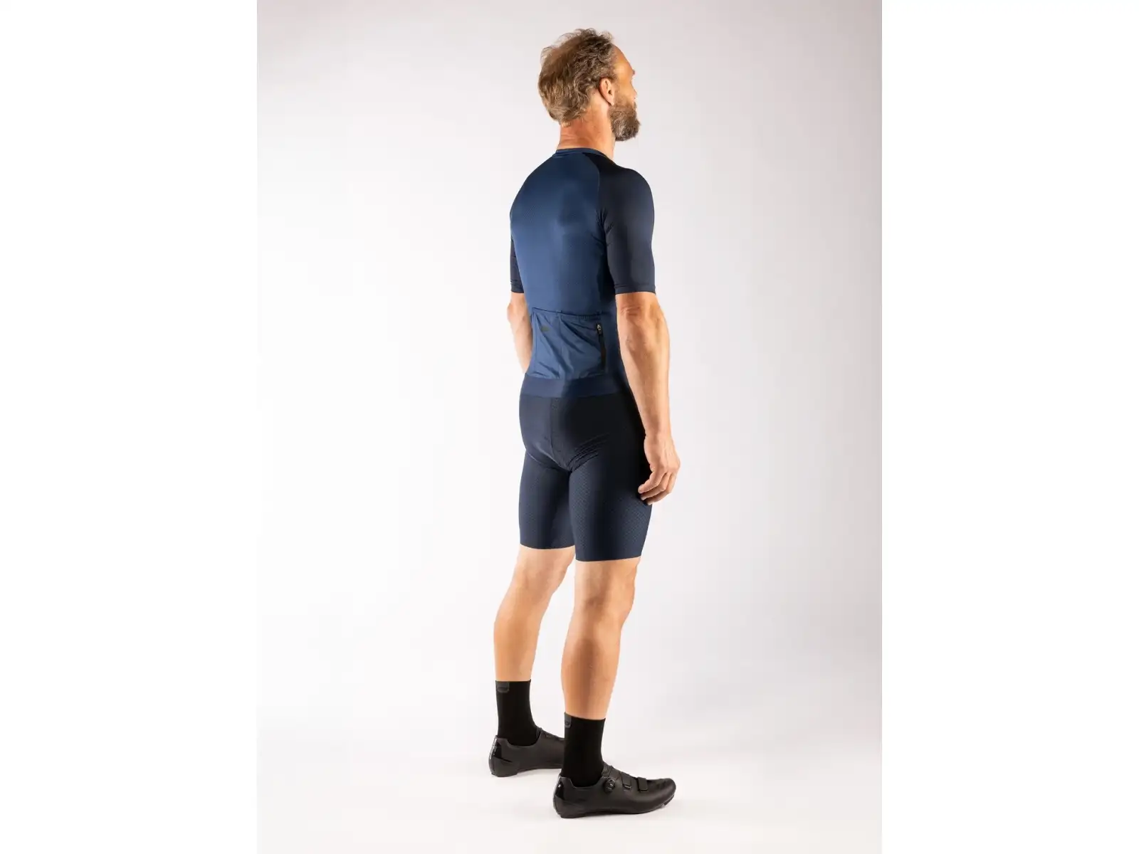 Force Script men's jersey short sleeve dark blue