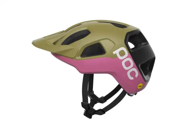 POC Cularis helmet Olivine Green Matt/Thulite Pink Matt