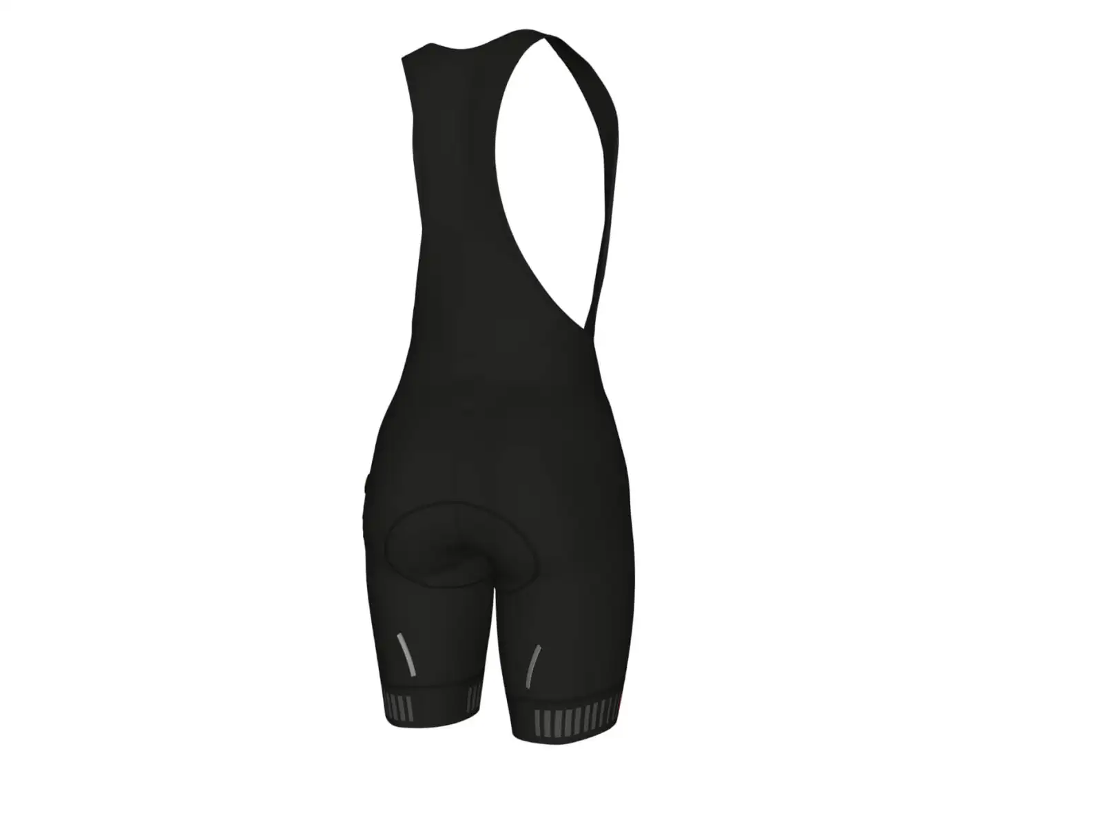 Alé Solid Traguardo women's bib shorts with pad Black/Fluo Pink