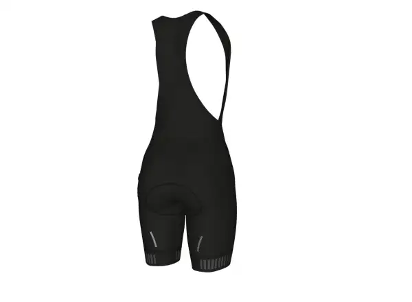 Alé Solid Traguardo women's bib shorts with pad Black/Fluo Pink