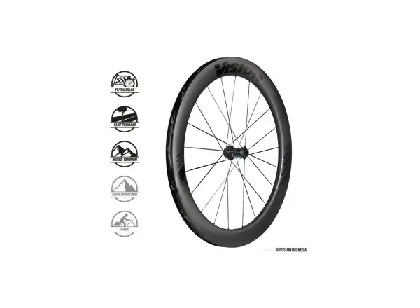 Vision METRON60 RS SL DB-CL CH-TL laced wheels SH