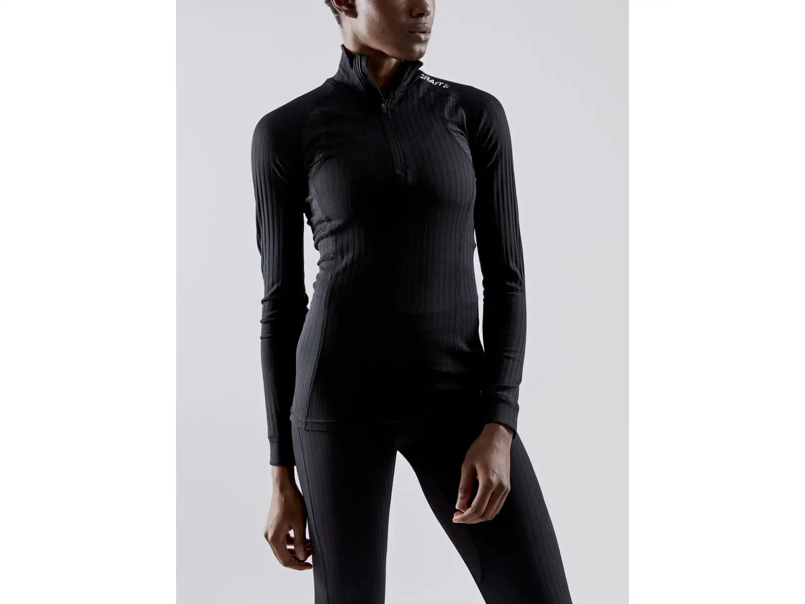 Craft Active Extreme X Zip women's long sleeve shirt black
