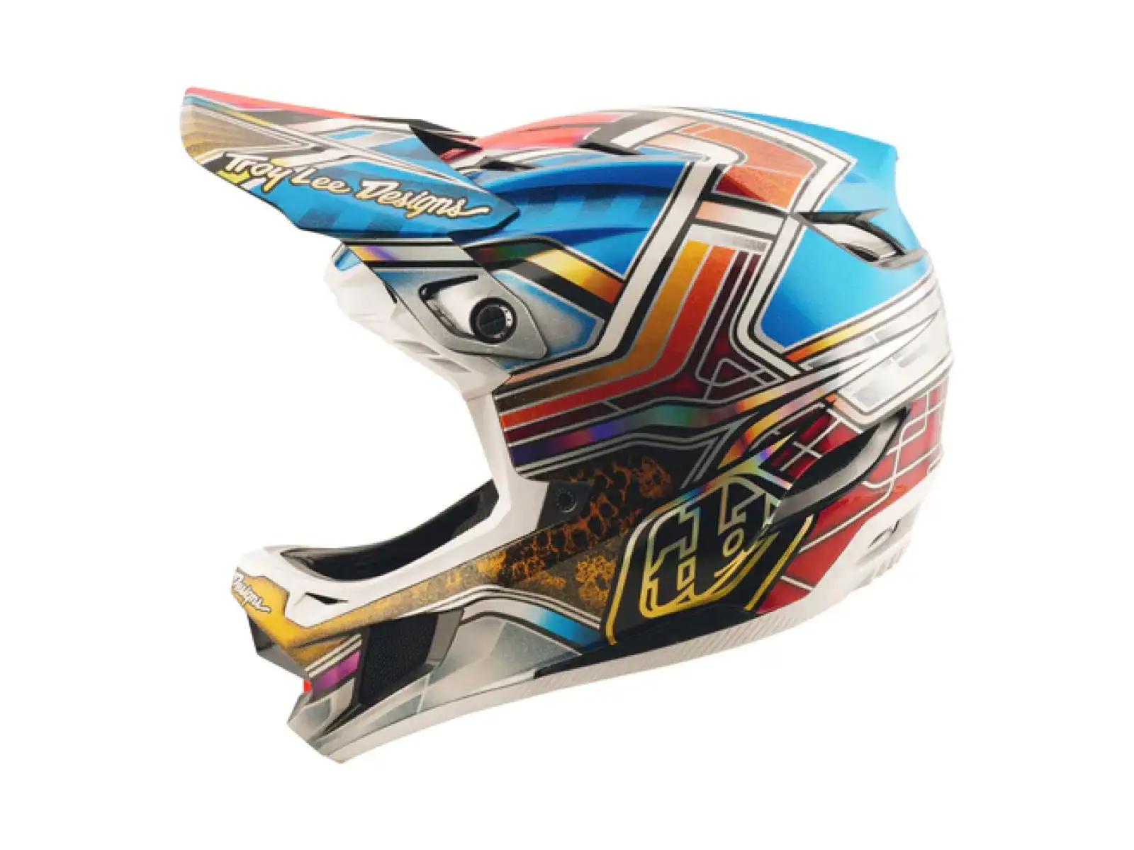 Troy Lee Designs D4 Carbon helmet Lowrider Blue