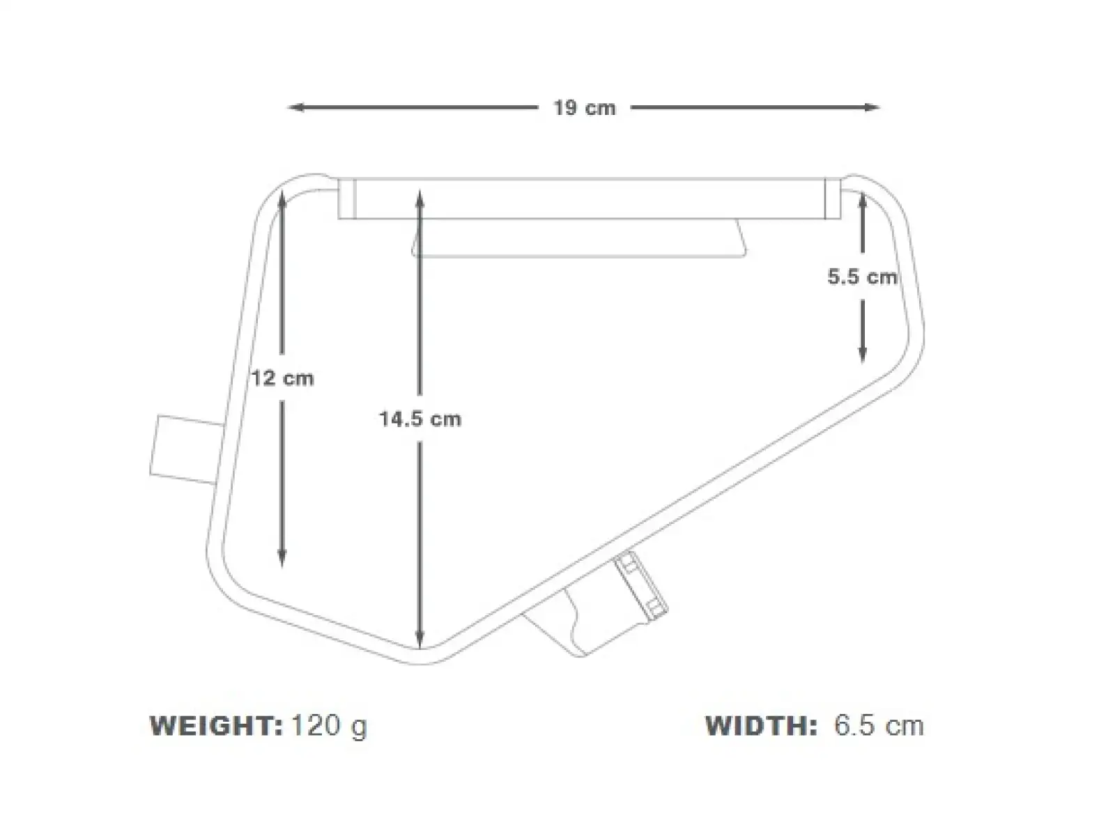 Apidura hydration bladder for frame bags 3 l