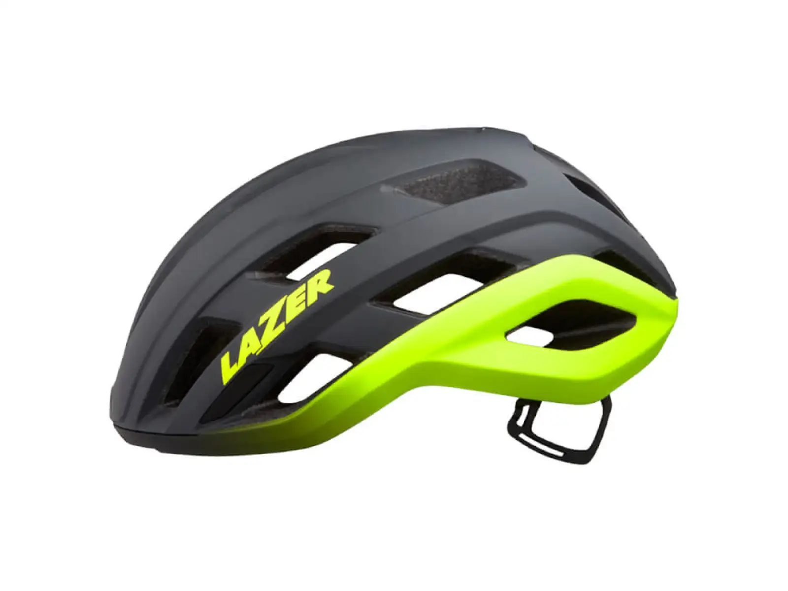 Lazer Strada KC helmet matte dark grey/neon yellow