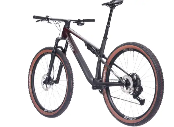 Superior XF 9.6 Team full suspension bike Gloss Carbon/Red Carbon