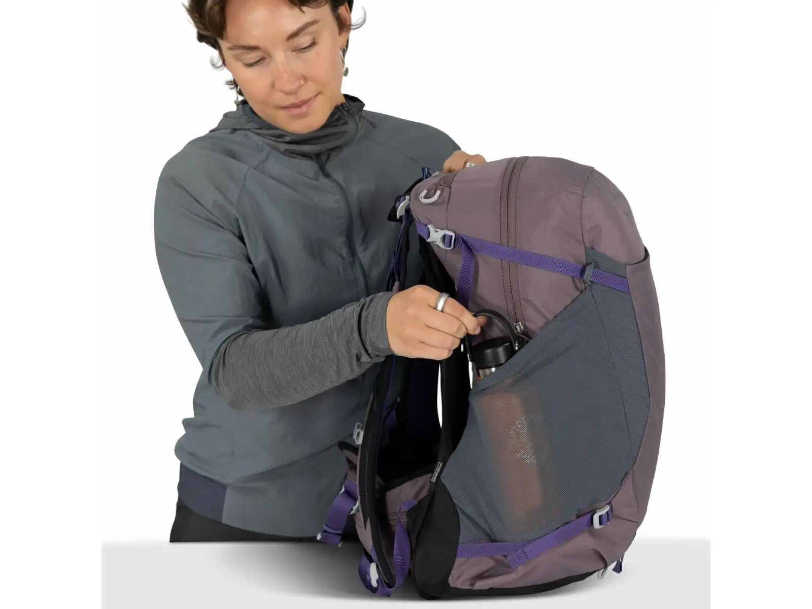 Osprey Hikelite backpack 28 l Graphite purple