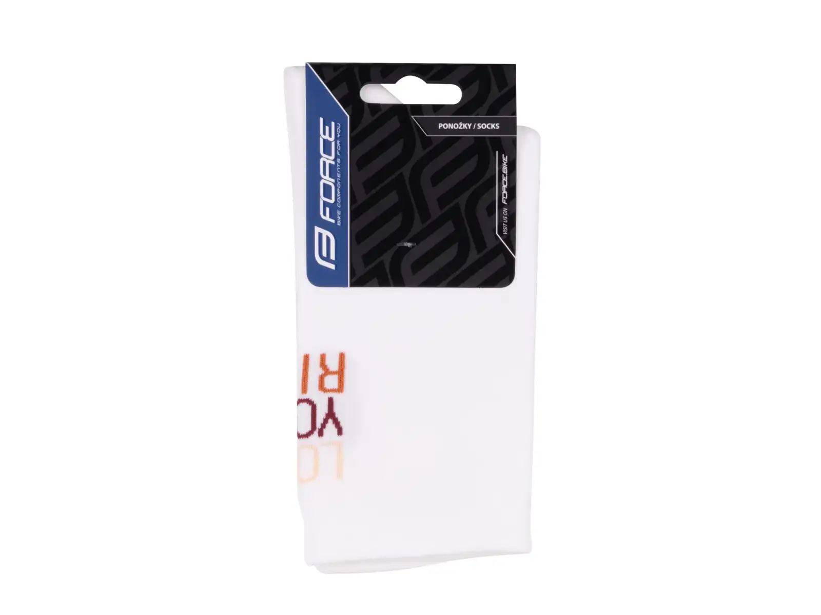 Force Love Your Ride socks white