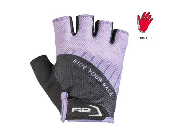 R2 Hoppy kids cycling gloves lilac purple/black