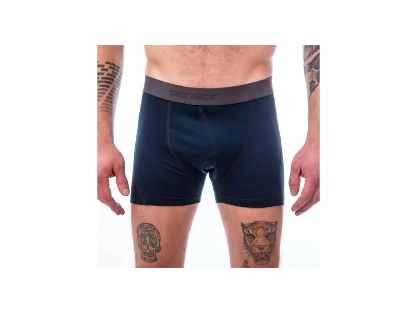 Sensor Merino Active men's boxers Deep Blue