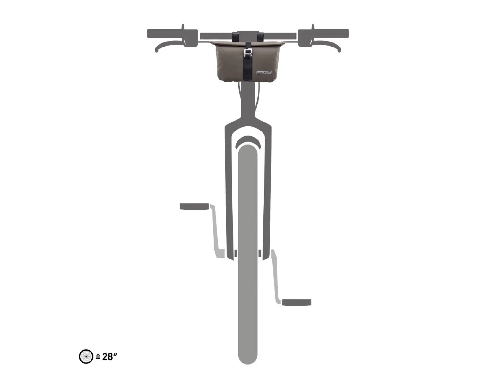 Ortlieb Additional Handlebar Accessory-Pack 3.5 L Dark Sand