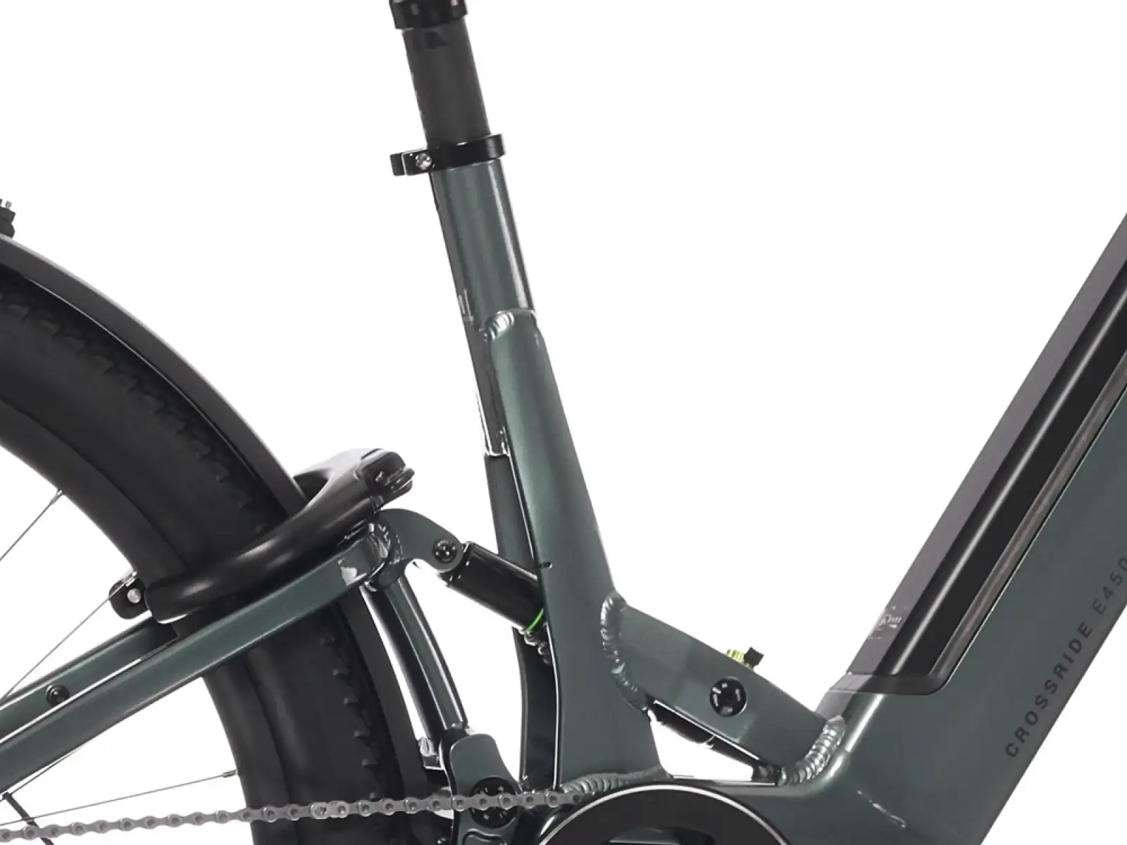 Rock Machine Crossride e450 FS low-entry full-suspension e-bike Ocean Grey/Black