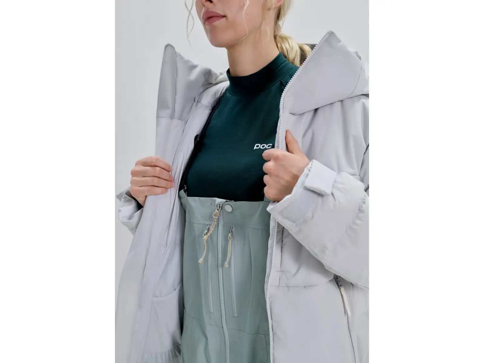 POC Loft Jacket women's ski jacket Granite Grey