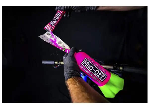 Muc Off Bottle for Life + Punk Powder bike cleaning bottle and powder set
