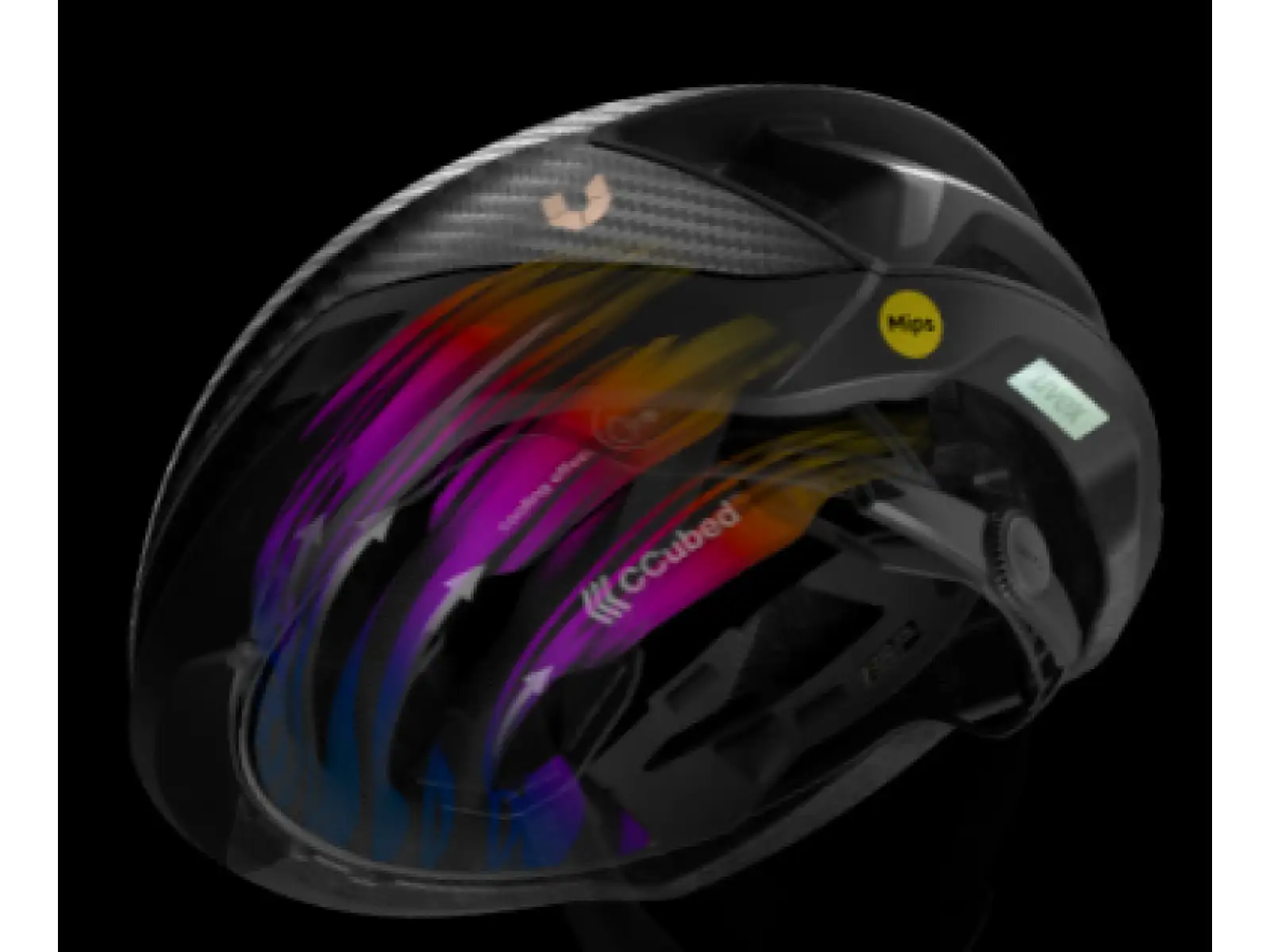 Uvex Ultimate Surge Carbon Mips road helmet All Black Matt