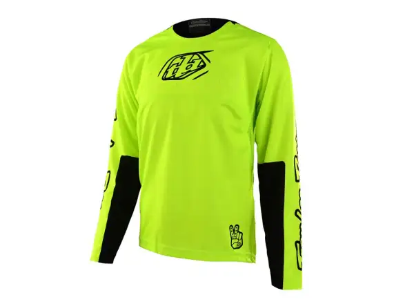 Troy Lee Design Sprint youth jersey with long sleeves Icon Fluo Yellow