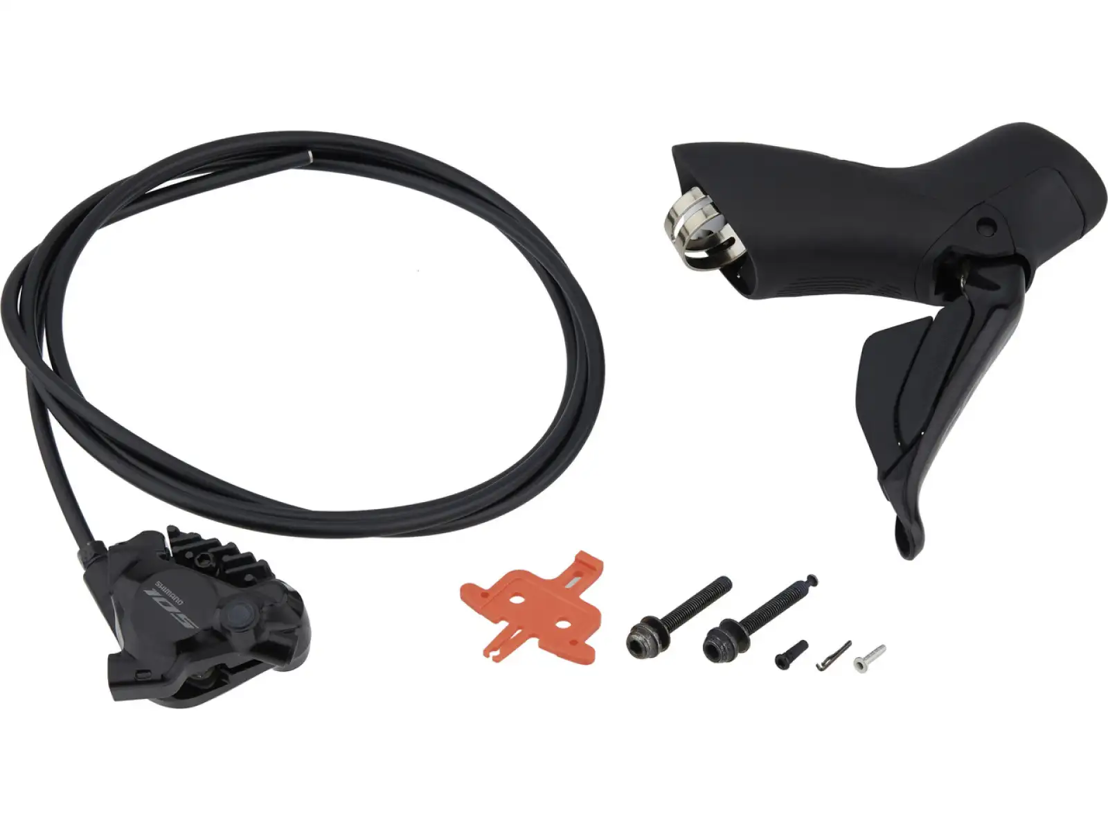 Shimano 105 Di2 BR-R7170 + ST-R7170 rear (right) disc brake, J-kit, polymer