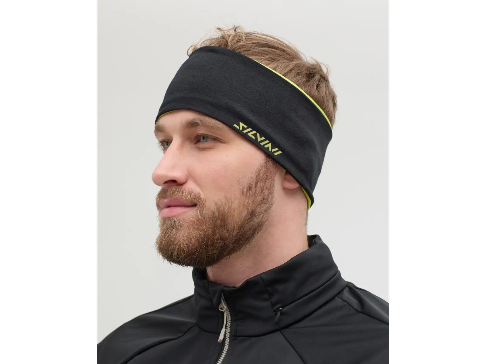 Silvini Trebbia unisex headband Lime/Black