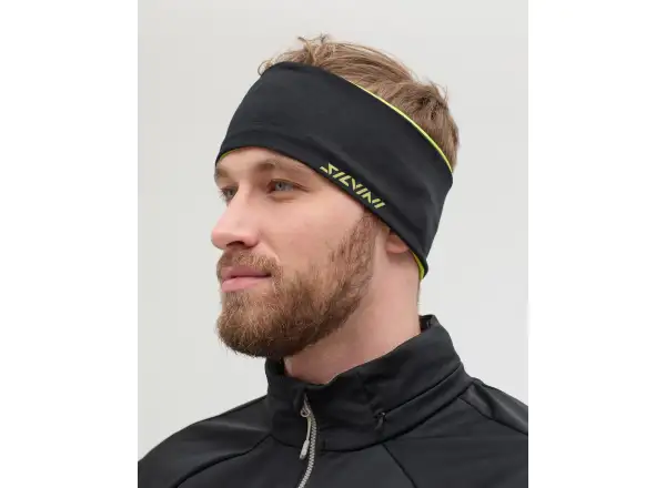 Silvini Trebbia unisex headband Lime/Black