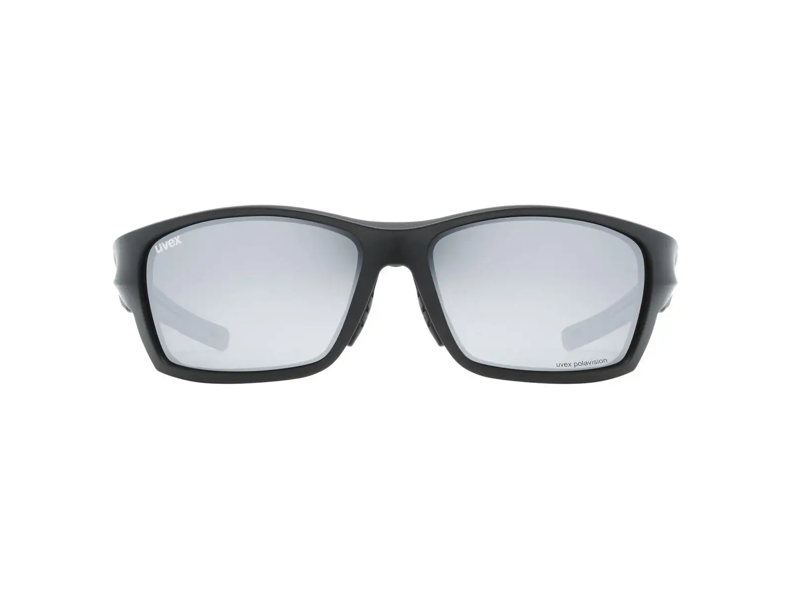 Uvex Sportstyle 232 P glasses Black Mat Red/Polavision Mirror Silver