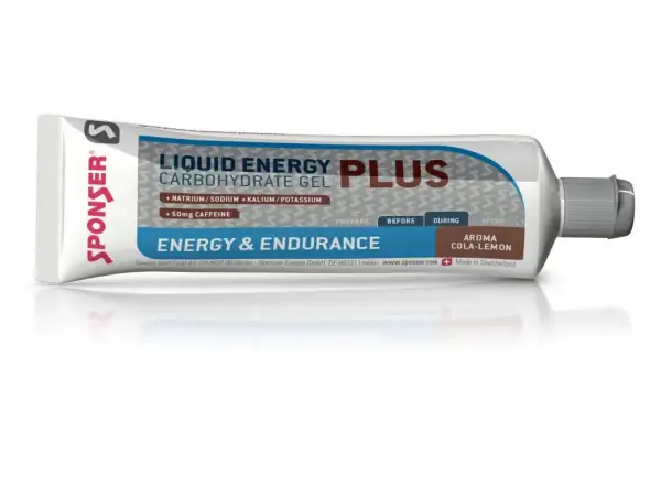 Sponser Liquid Energy Plus energy gel with caffeine cola-lemon 70 g