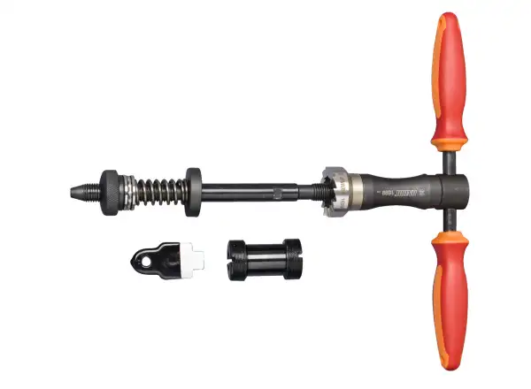 Unior bottom bracket cutter with handle BSA / ITA red