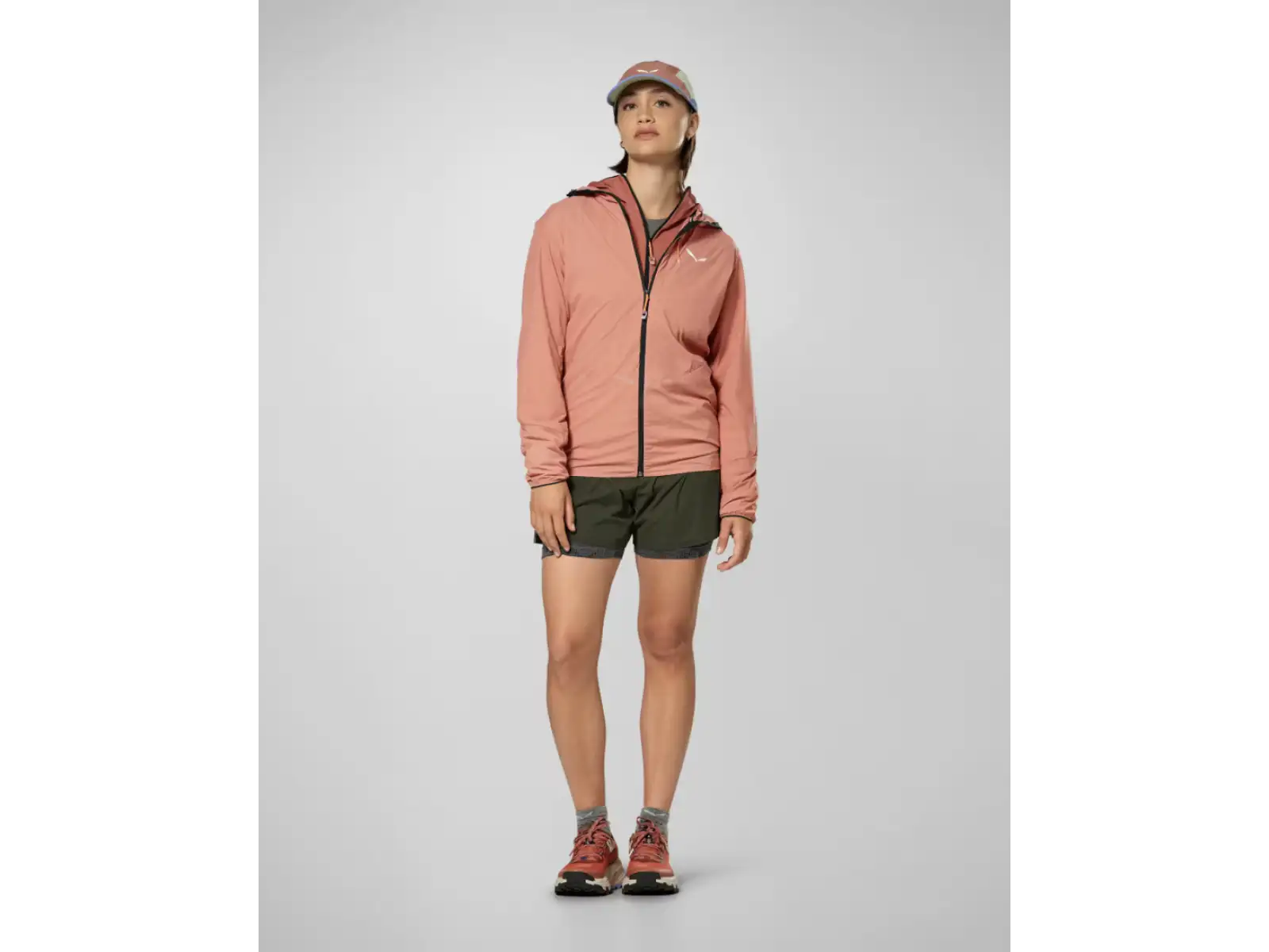 Salewa Pedroc Wind Light women's jacket Desert Pink