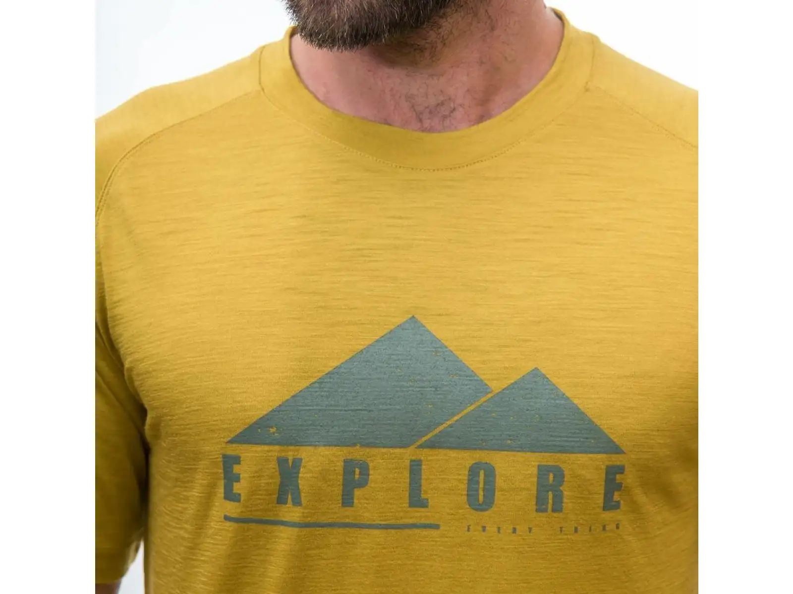Sensor Merino Air PT Explore men's T-shirt short sleeve Mustard