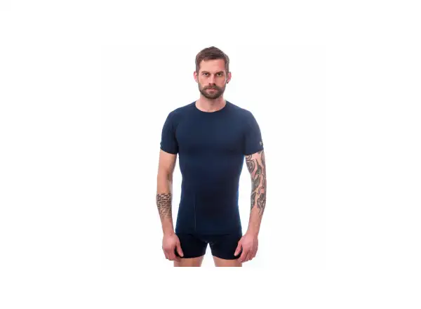 Sensor Merino Active men's shirt short sleeve Deep Blue