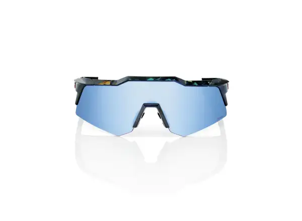 100% Speedcraft XS Black Holographic/HiPER Blue Multilayer Mirror Sunglasses