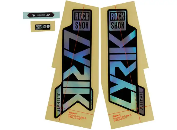 Rock Shox Decal Lyrik Ultimate 27.5"/29" Gloss raibow/gloss black