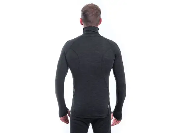 Sensor Merino Bold Neck men's long sleeve t-shirt Anthracite Gray