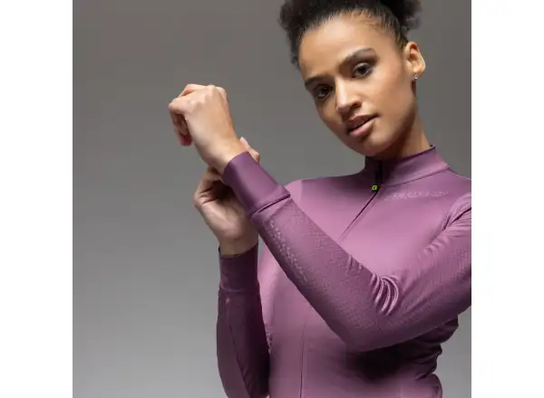 Alé PR-E Follow Me women's insulated jersey long sleeve Mauve