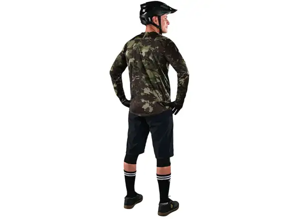 Troy Lee Designs Flowline men's jersey long sleeve Covert army green