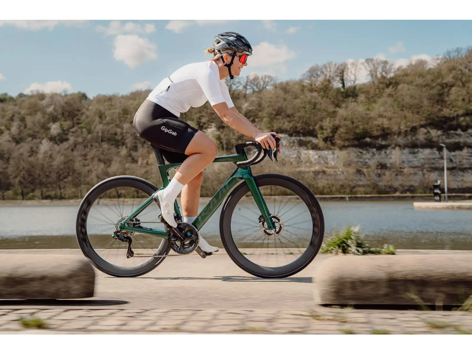 Isaac Meson Ultegra Di2 road bike Jade Green