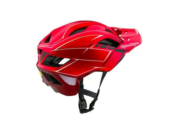 Troy Lee Designs Flowline SE Mips helmet Pinstripe Red