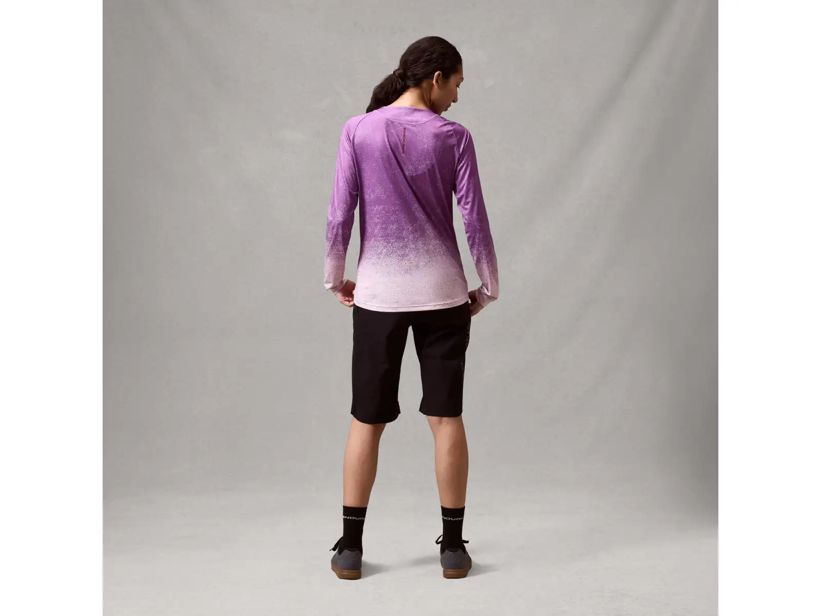 Endura SingleTrack women's jersey long sleeve Purple