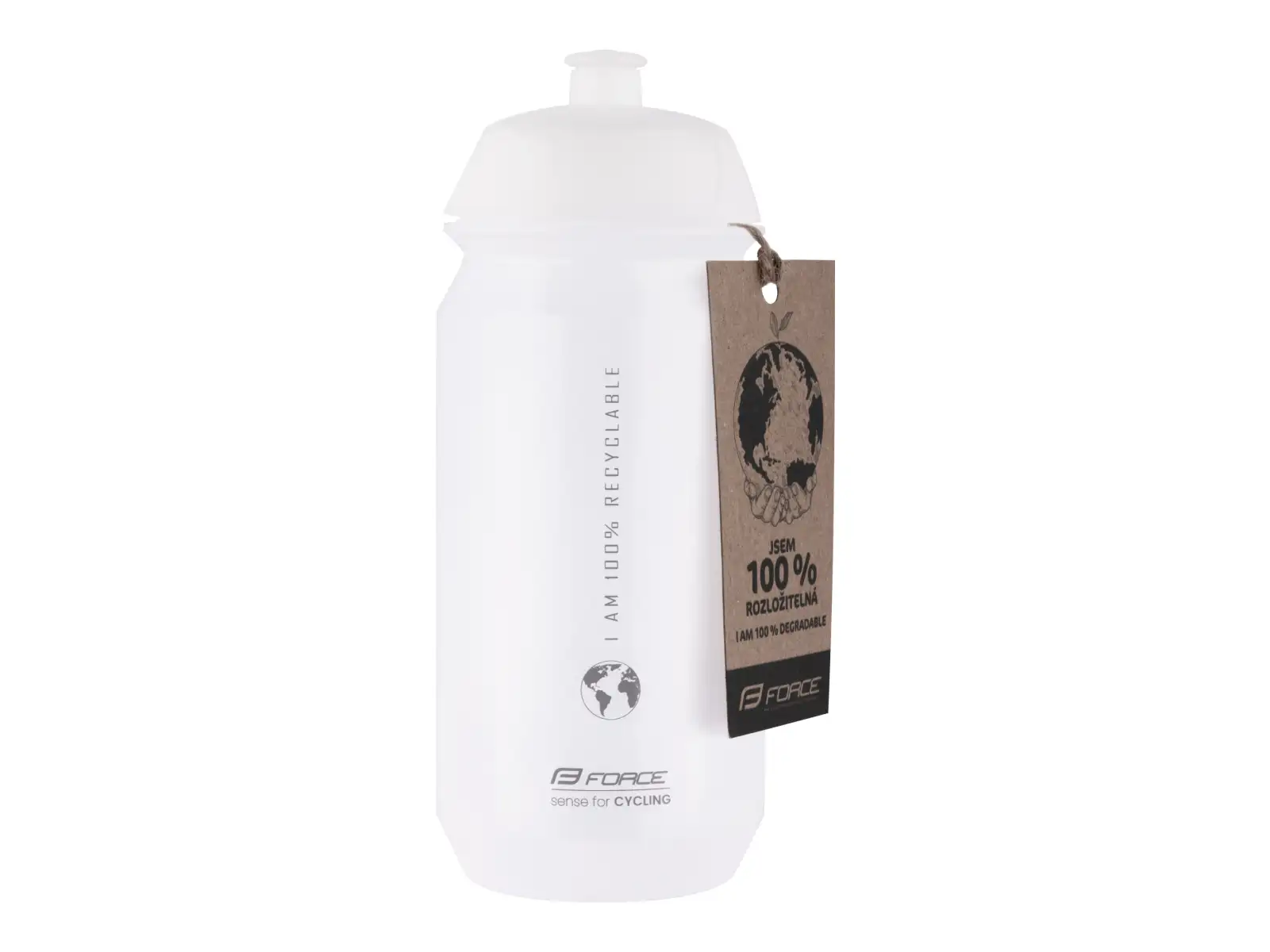 Force Bio Earth cycling bottle 500 ml transparent/Grey