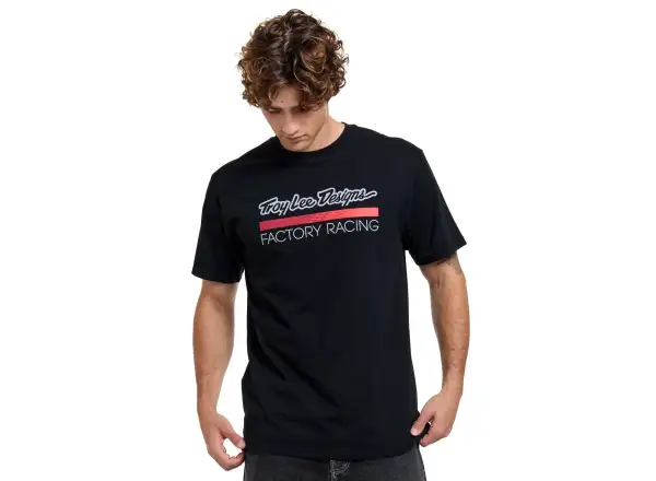 Troy Lee Designs Factory Racing men's short sleeve T-shirt Black/Red