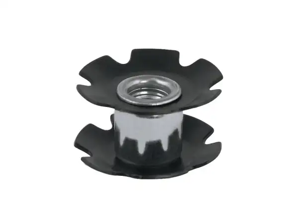 Force headset star nut separate 1 1/8" Black