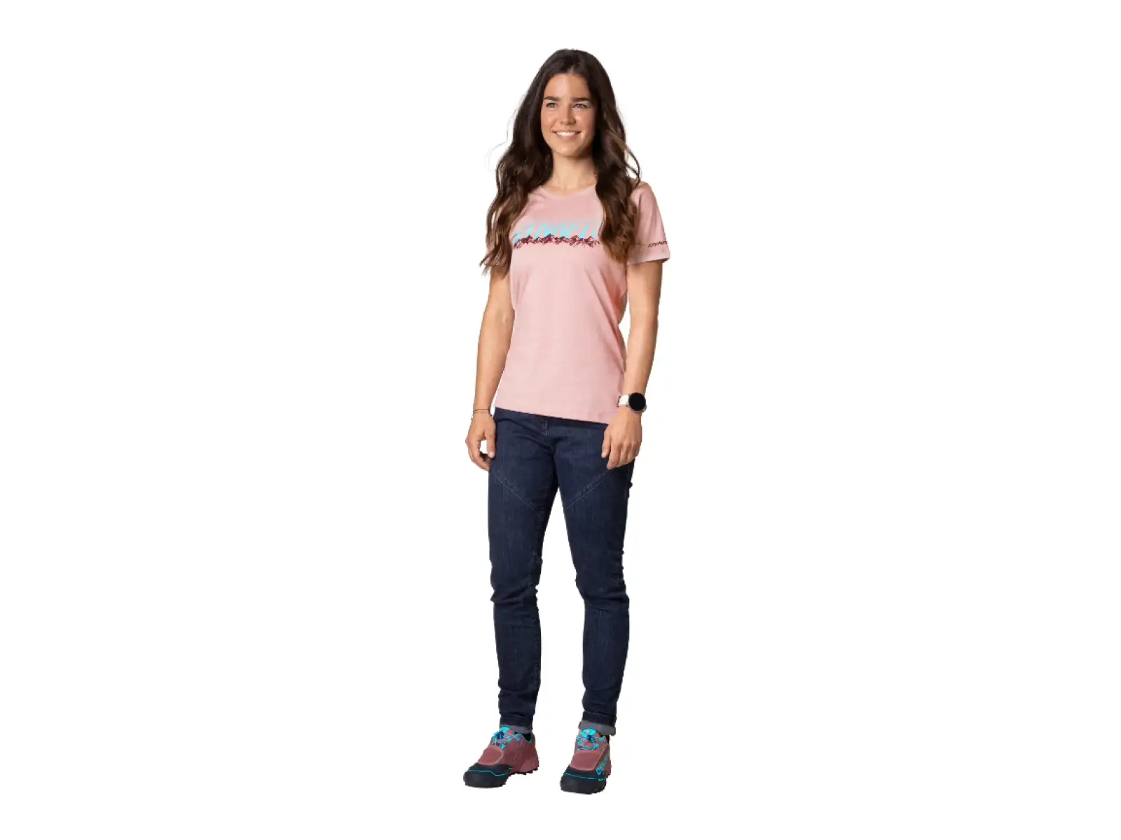 Dynafit Graphic Cotton women's T-shirt Pale Rose/Range