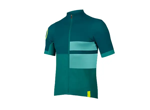 Endura FS260 Print men's jersey short sleeve Emerald green